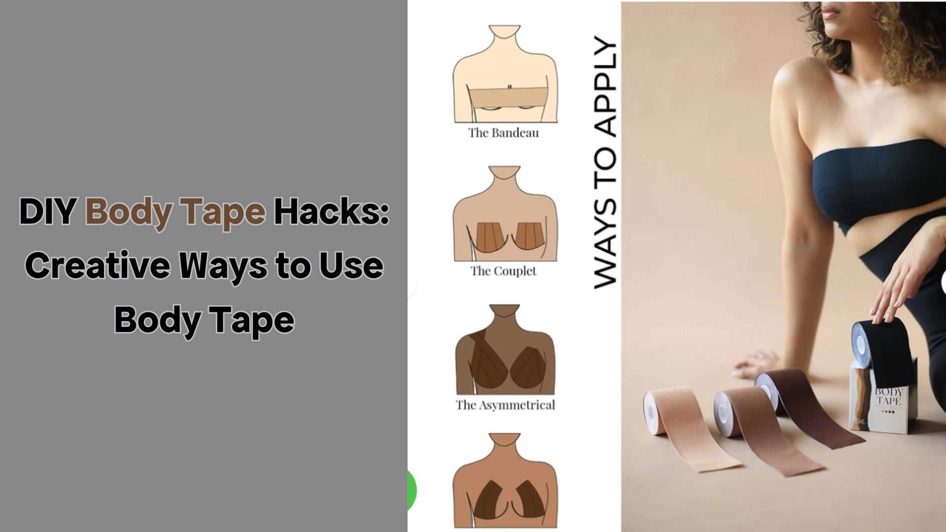 DIY Body Tape Hacks: Creative Ways to Use Body Tape Butt-Chique DIY Body Tape Hacks: Creative Ways to Use Body Tape Butt-Chique