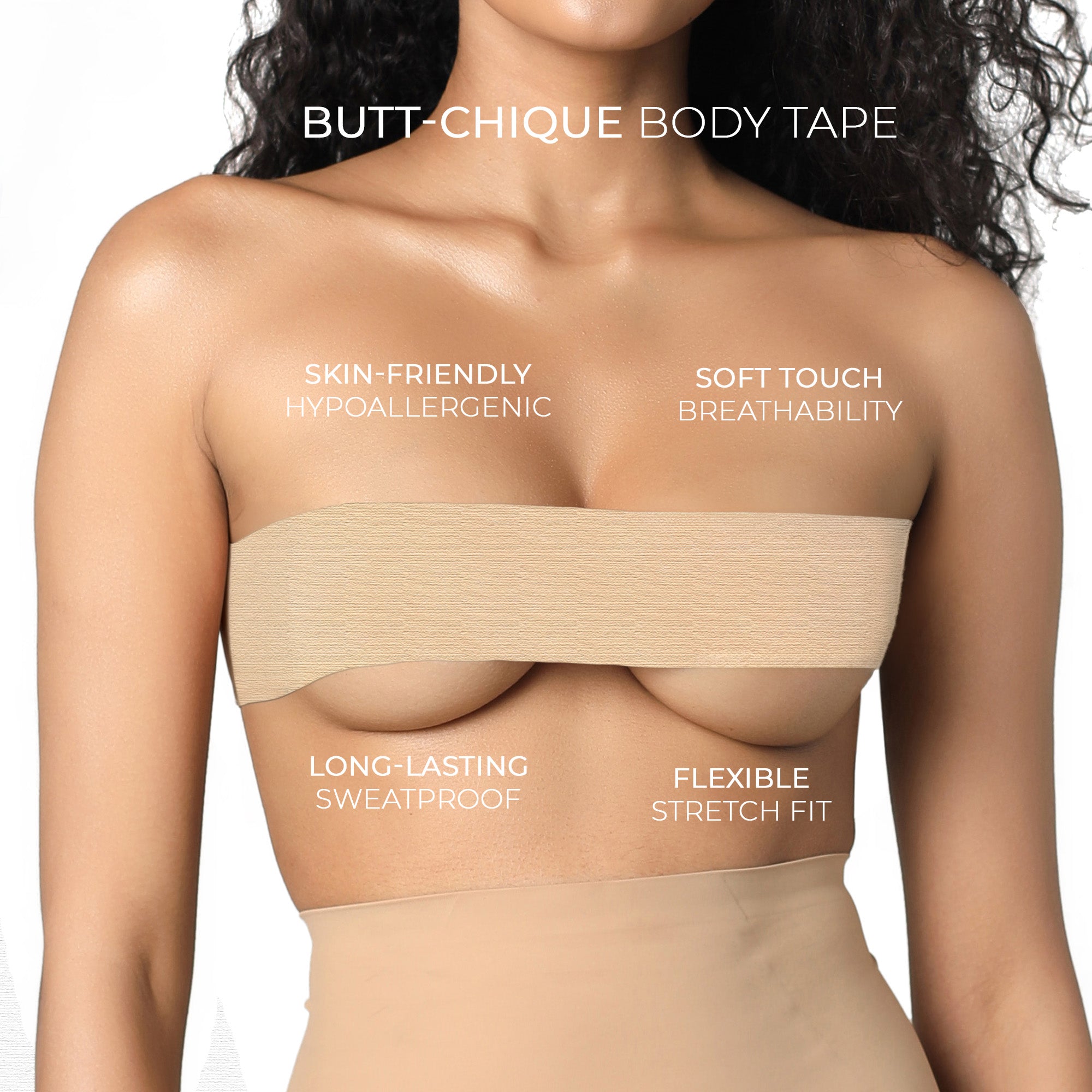 Body Tape in Sand | Skin-Safe Breast Tape India Butt-Chique Body Tape in Sand | Skin-Safe Breast Tape India Butt-Chique