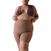 "Shorty shapewear for a flattering, smooth silhouette."