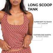 Cotton Long Scoop Tank
