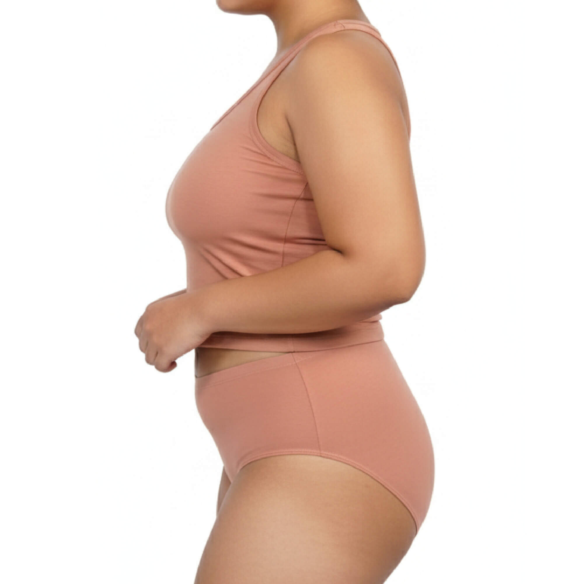 Cotton Long Scoop Tank