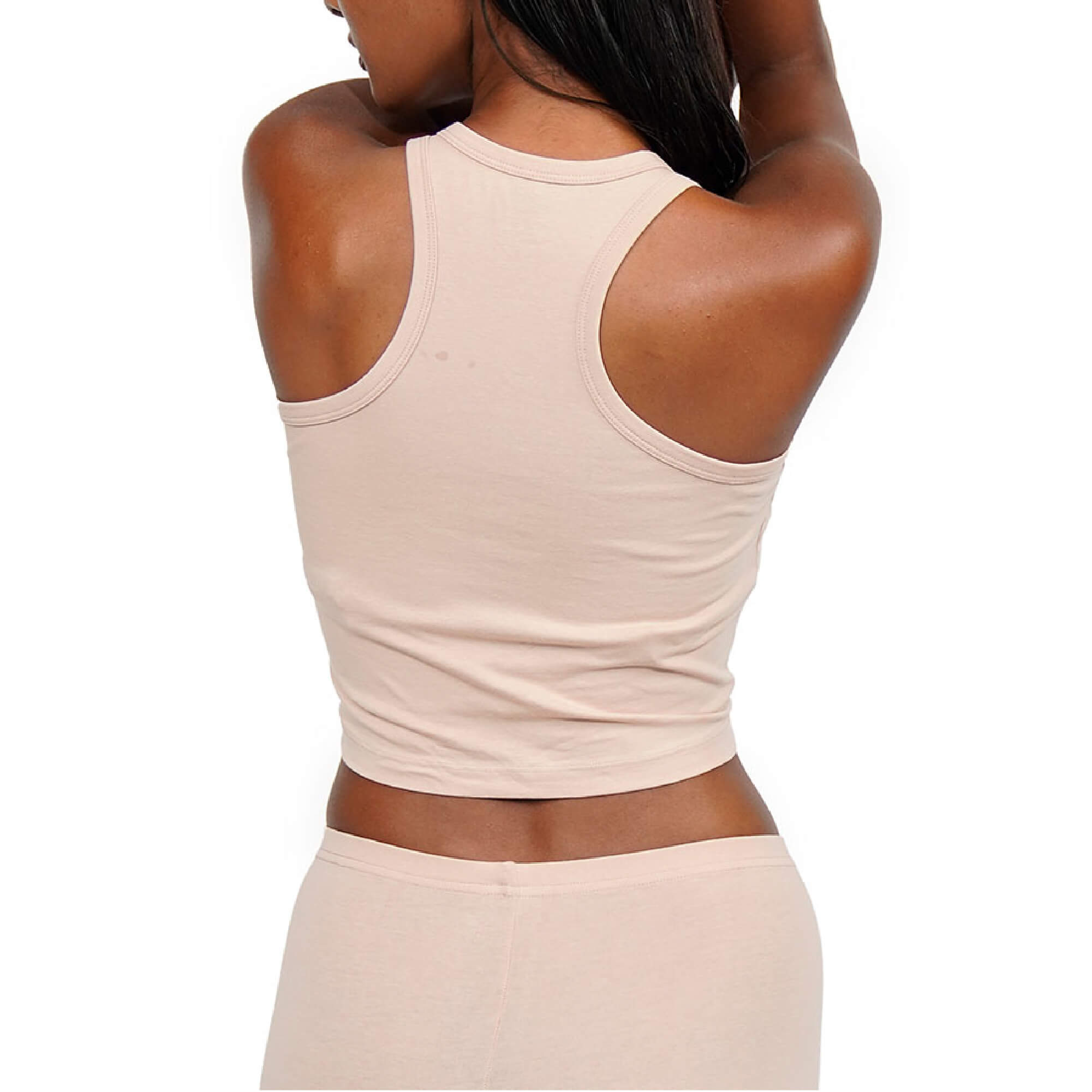 Cotton Long Scoop Tank