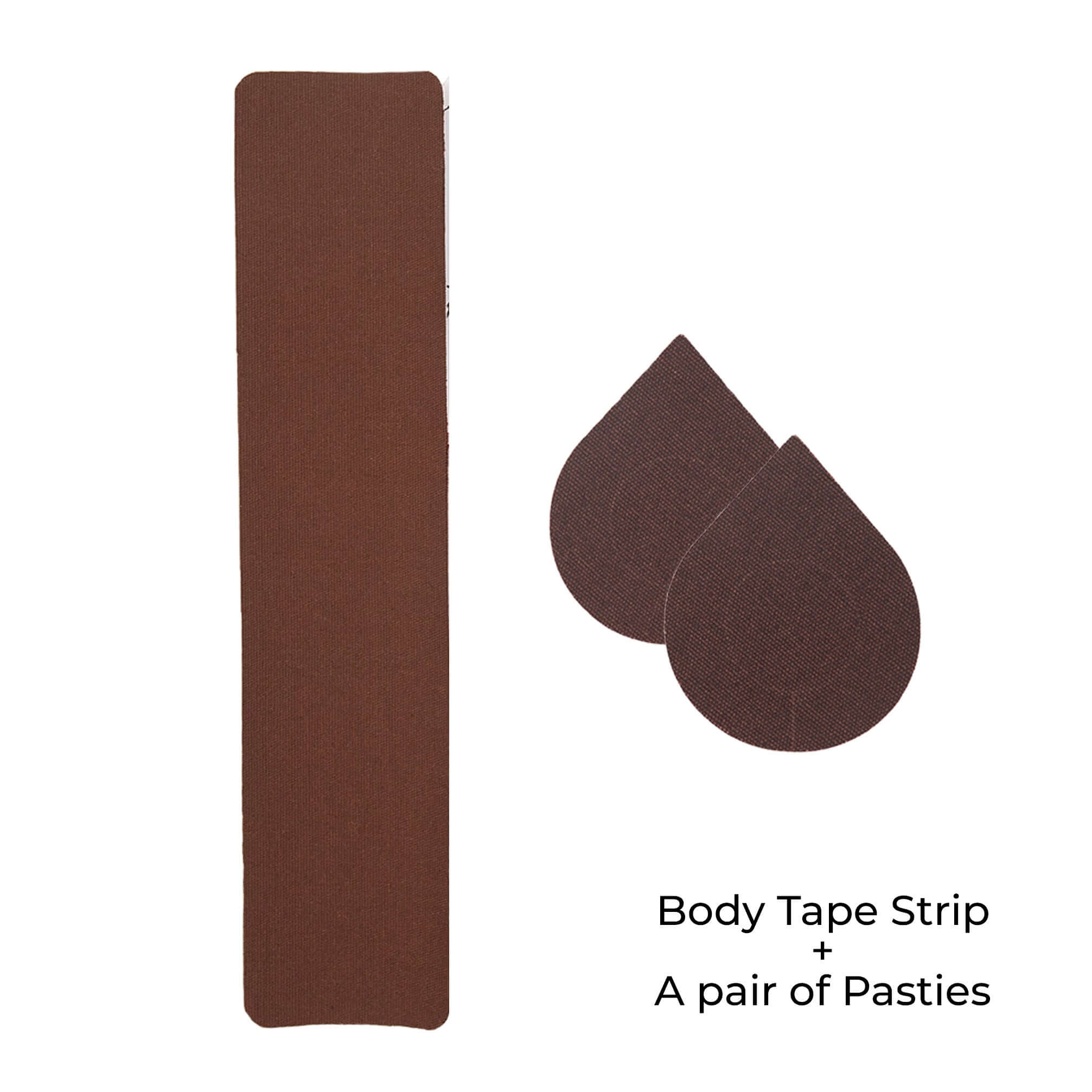 Body tape strip and pasties starter kit for seamless styling.