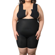 Black shaping bodysuit "Shorty" for a flattering silhouette.