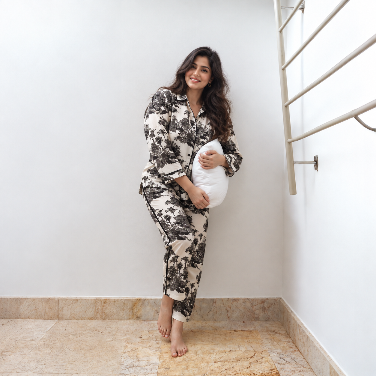 Ultra-Light Cotton Voile Pyjama Set