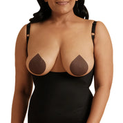 "Pasties Plus+: Comfortable adhesive nipple covers for stylish outfits."