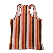 Long Scoop Tank - Set of 6 in striped design, stylish and comfortable.