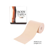 Body Tape+ packaging and product roll, 9 cm wide, 5 m long.