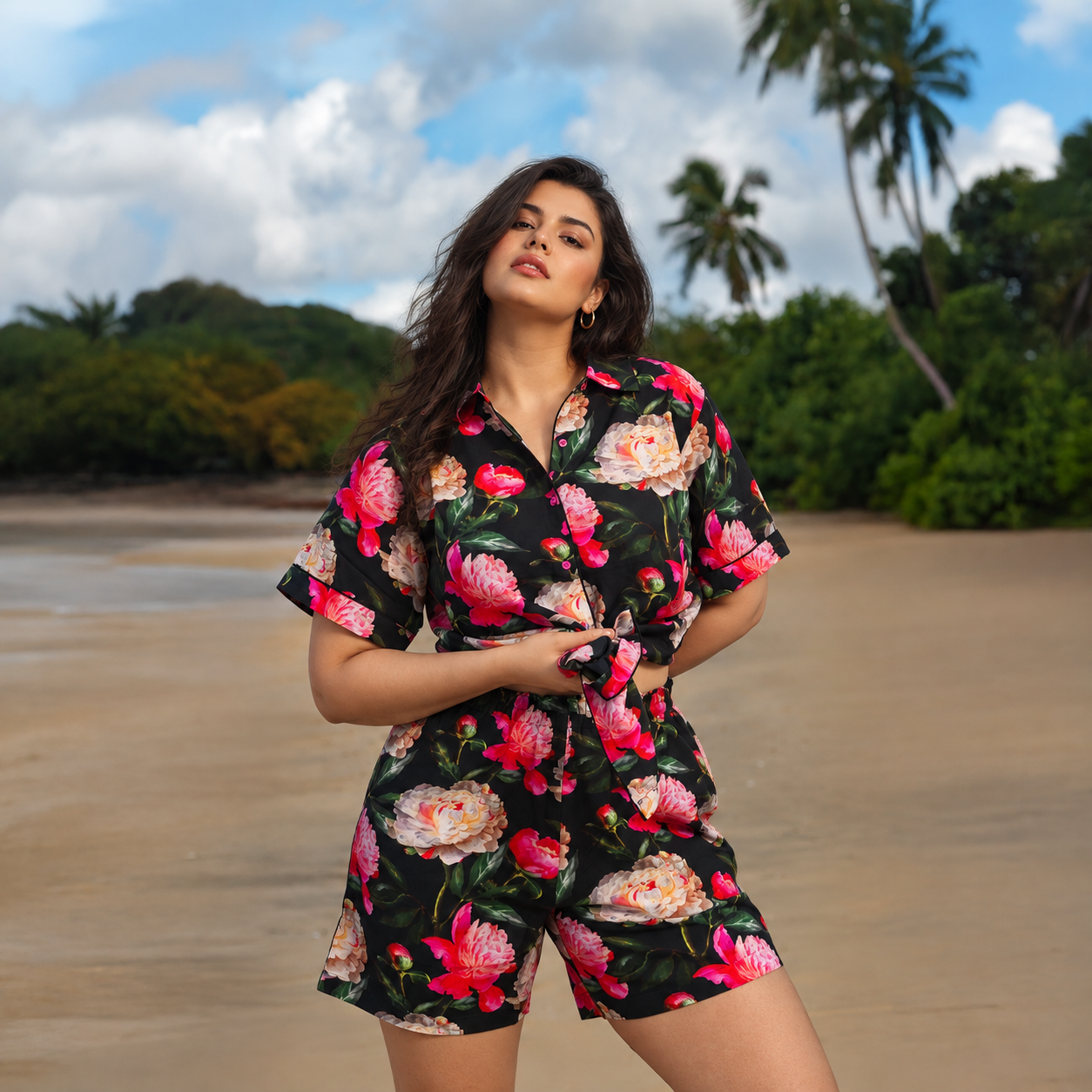 Ultra-Light Cotton Voile Shorts Set
