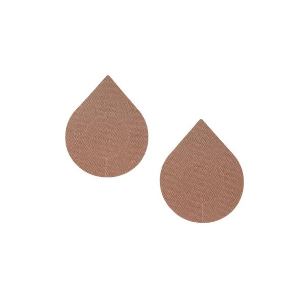 Brown pasties for discreet coverage, pack of 50 pairs.