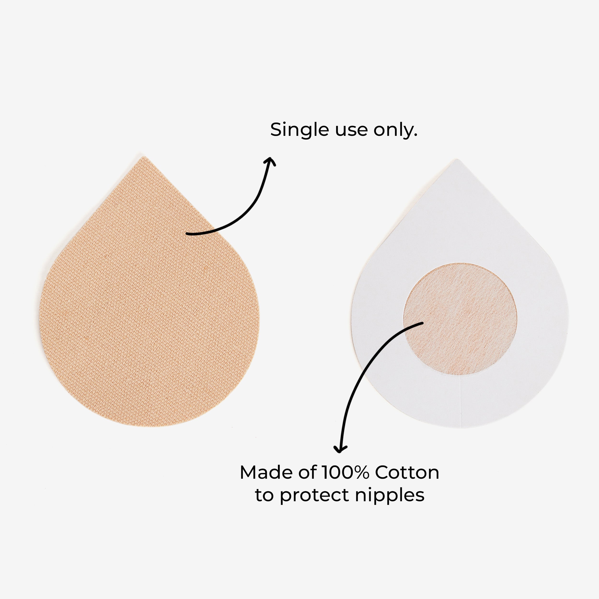 Cotton pasties for nipple protection, single-use, discreet coverage.