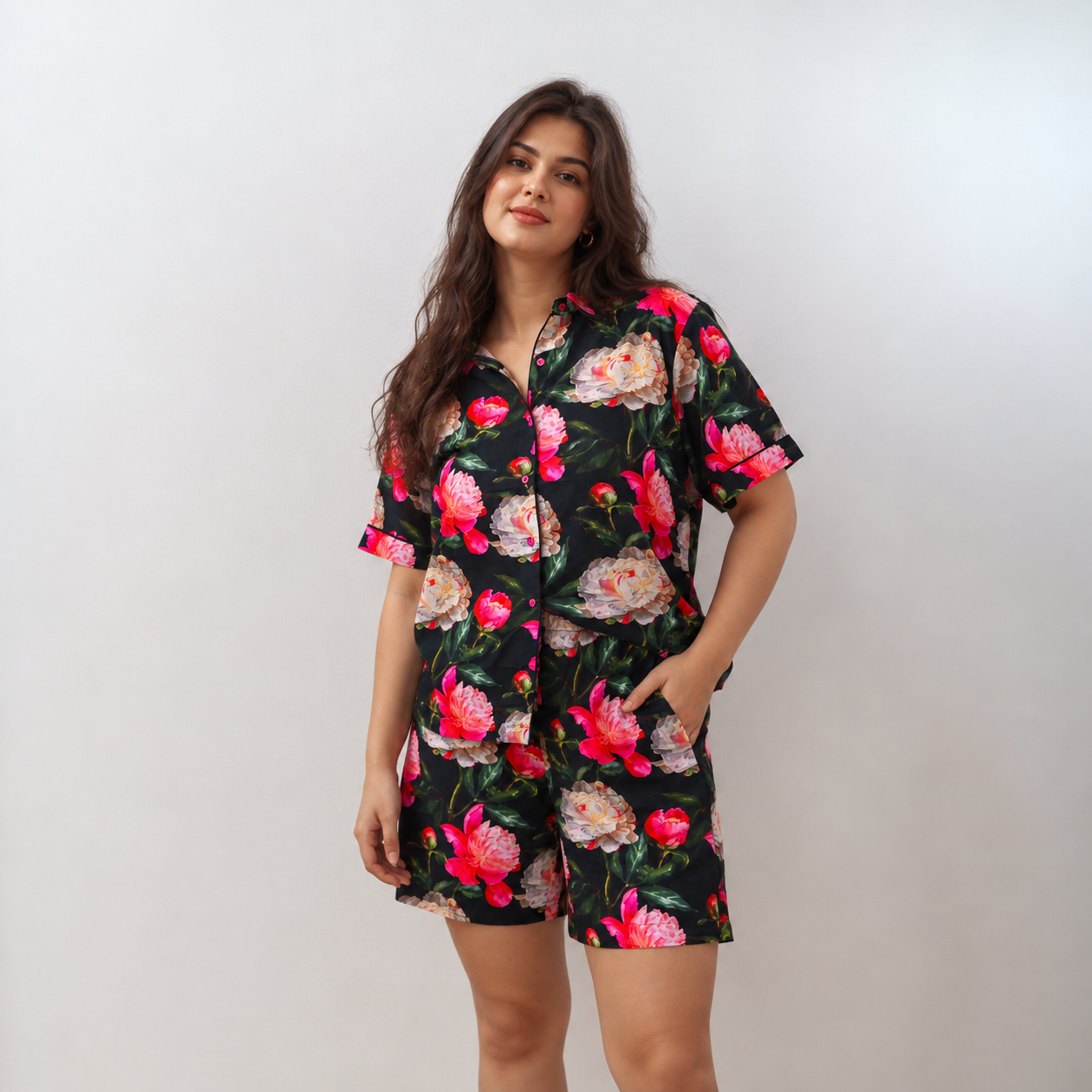Ultra-Light Cotton Voile Shorts Set